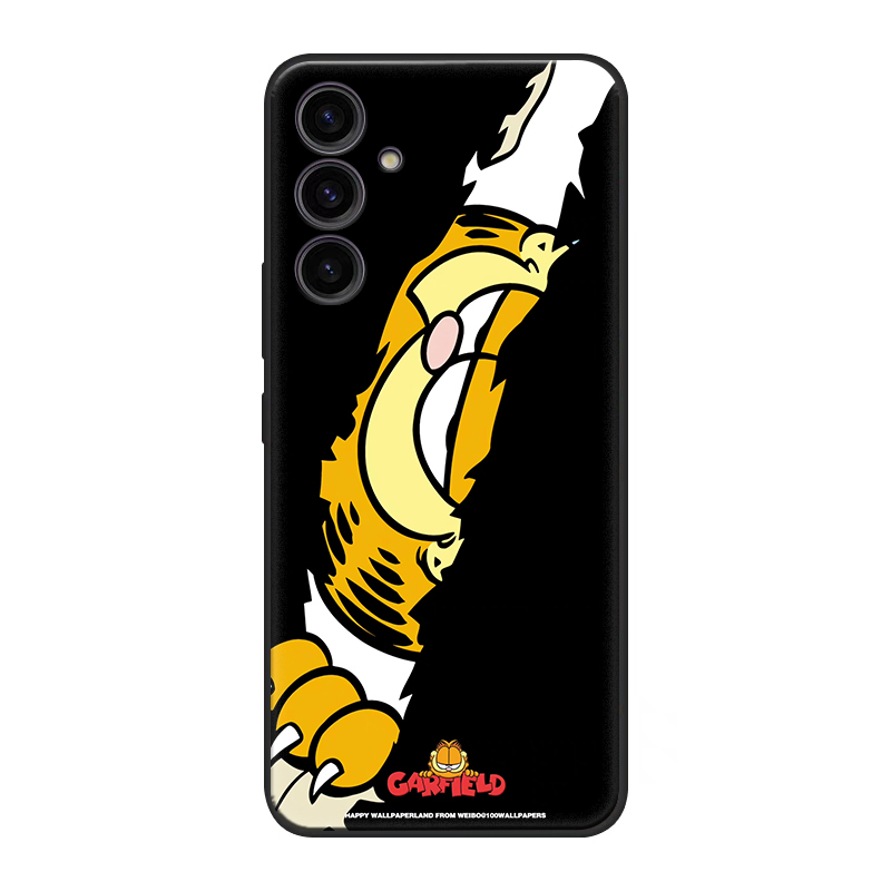 适用于三星Note5/S6Plus加菲猫手机壳A21/M11/M20保护套猫咪趣味A42/A2Core/On5/C9Pro/A8Star/J7prime/a31 - 图2