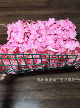 仿真绣球花排花墙假人工