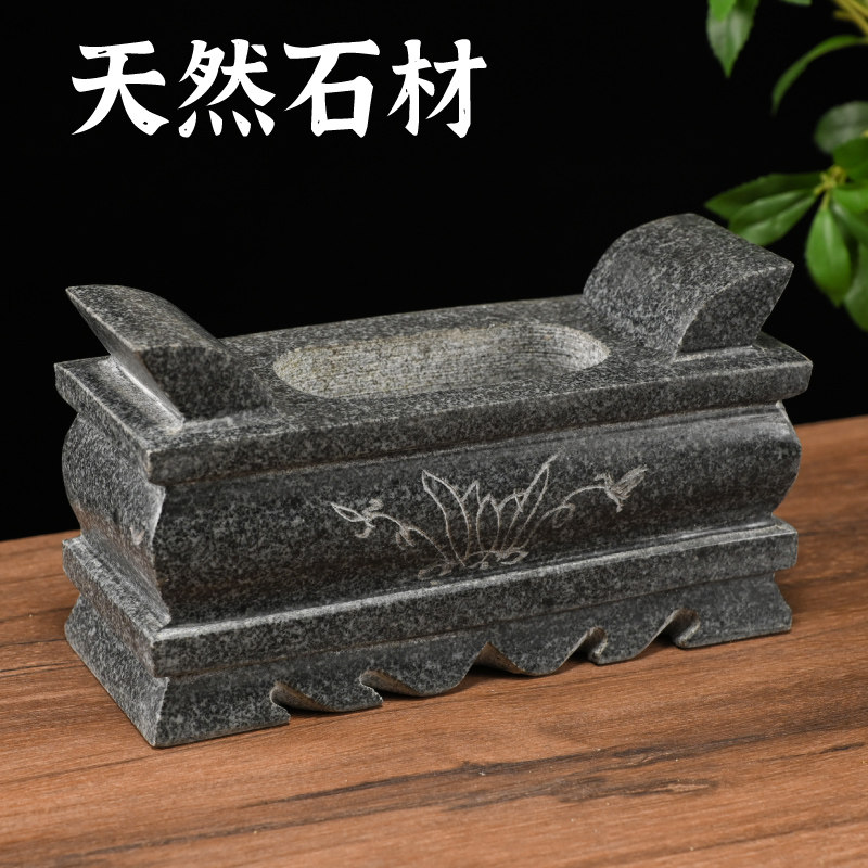 石雕石头方香炉寺庙上香祠堂户外烧香插香上香具用品石头香座,淘宝优惠券,粉丝福利购,淘宝优惠卷