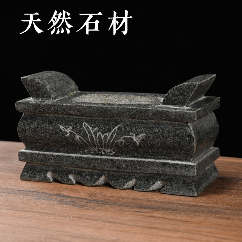 石雕石头方香炉寺庙上香祠堂户外烧香插香上香具用品石头香座,淘宝优惠券,粉丝福利购,淘宝优惠卷