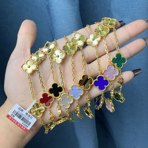 三八节促销DILOXIN品牌 镀18K金手链项链镭射五花手链女贝母