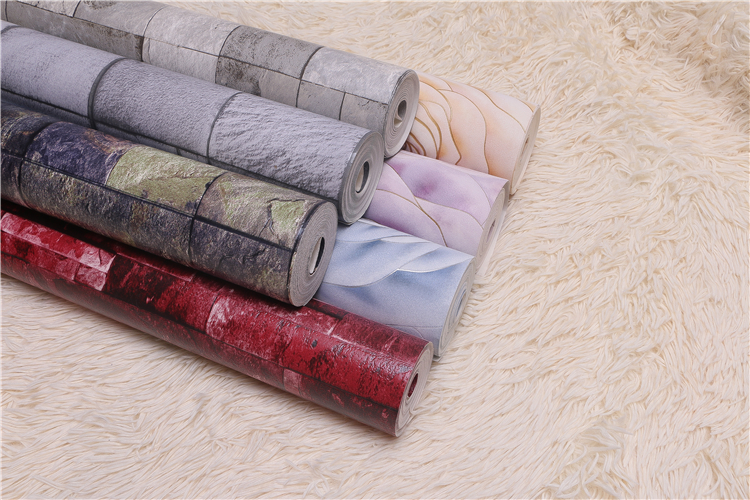 Cheap non-woven wallpaper plain wallpaper demolition without glue