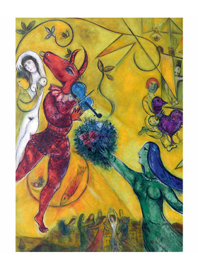 法国国家博物馆大皇宫马克夏加尔Marc Chagall装饰画挂画壁画