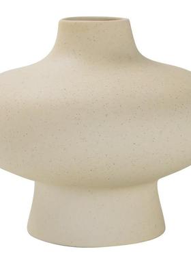 家居奶油风花瓶办公室摆件客厅水培干花鲜花插花陶瓷工艺品