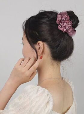 气质中年妈妈头花头绳