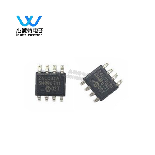 24LC32AT-I/SN 封装SOP8 丝印24LC32AI 32Kb存储容量 EEPROM储存 - 图1