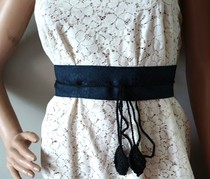 Mulberry Silk Real Silk Waist Seal Belt Pure Handmade Hook Tape Decoration Double Layer Multipurpose Girdle