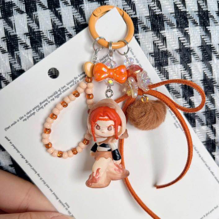 星星人大表姐ins风钥匙扣创意毛球挂件个性潮流钥匙链包挂件红书,淘宝优惠券,粉丝福利购,淘宝优惠卷