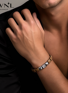 AWNL霖奈荷鲁斯之眼图画石手链