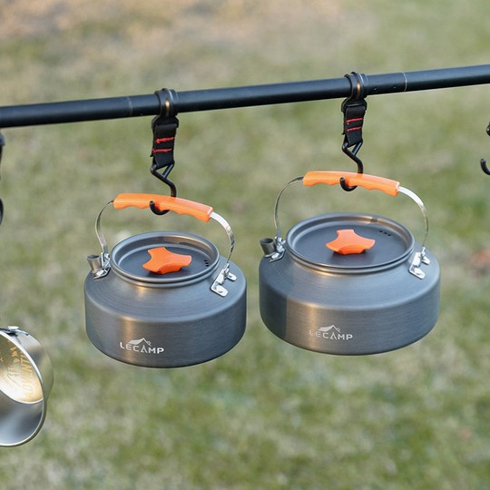 German outdoor picnic water boiling teapot frying pan set