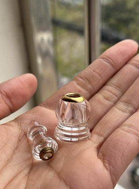天然白水晶舍利塔摆件迷你佛塔原石精雕装藏舍利子甘露丸空瓶
