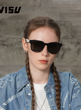 EVISU眼镜惠美寿男街拍网红墨镜超轻TR女时尚太阳镜 C5