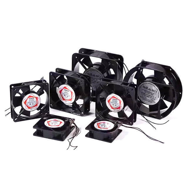 Small axial flow fan 220V silent and powerful industrial distribution cabinet cabinet 24V cooling fan 380V exhaust fan