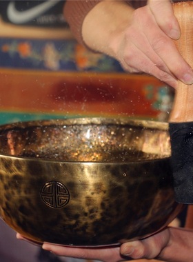 满月理疗佛音碗尼泊尔手工摆件