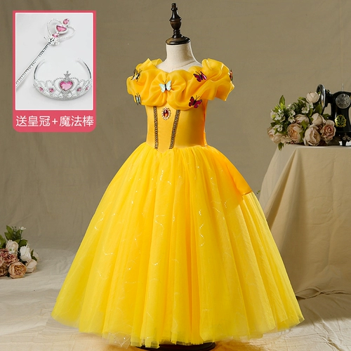 Желтый наряд маленькой принцессы, xэллоуин, косплей