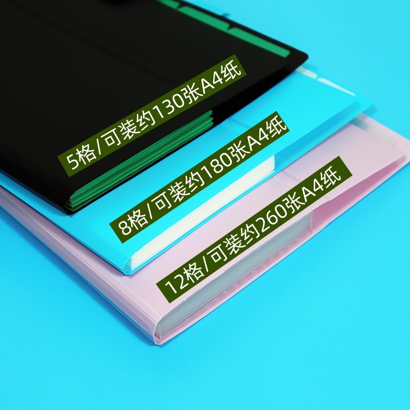 孕检资料袋多层分类试卷包A4文件夹孕妈孕期B超档案收纳袋风琴包,淘宝优惠券,粉丝福利购,淘宝优惠卷