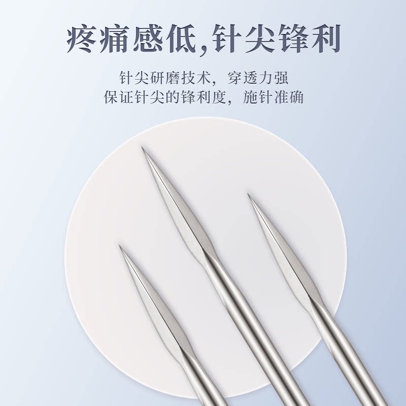 华佗牌三棱针放血针大号小号美容院祛痘清痘痘刺络拔罐刺血三菱针_虎窝淘