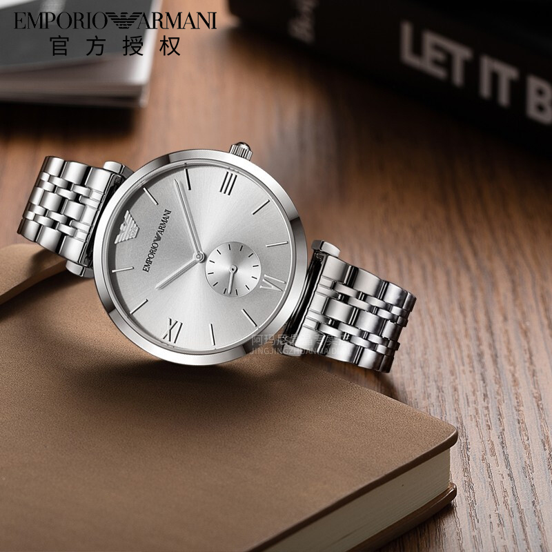 Armani阿玛尼手表男钢带石英商务休闲薄款简约时尚男表AR1819正品 Armani阿玛尼手表男钢带石英商务休闲薄款简约时尚男表AR1819正品