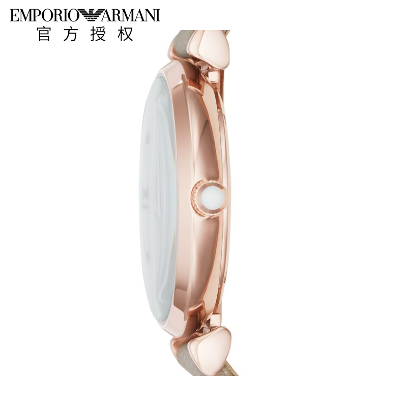 Emporio Armani阿玛尼手表女 简约时尚皮带石英手表女表AR11111