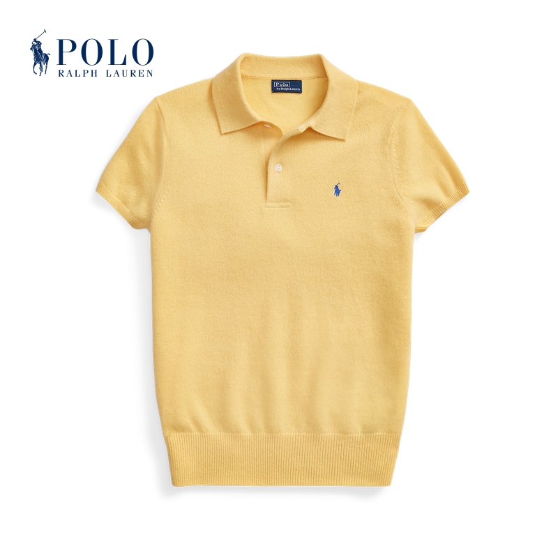 Ralph Lauren/拉夫劳伦女装 经典款修身版羊绒针织Polo衫RL24040