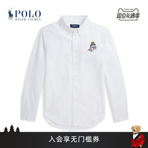 Ralph Lauren Rav Lauren boy 24 spring Polo small bear cotton quality Oxford cloth shirt RL40939