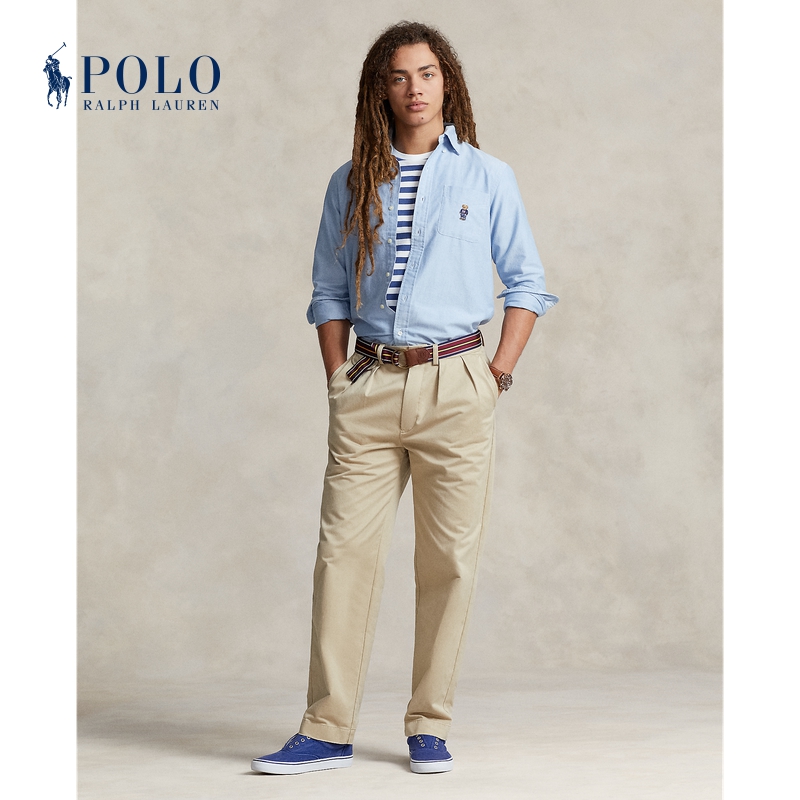 Ralph Lauren/拉夫劳伦男 24春经典棉Polo Bear衬衫RL17742