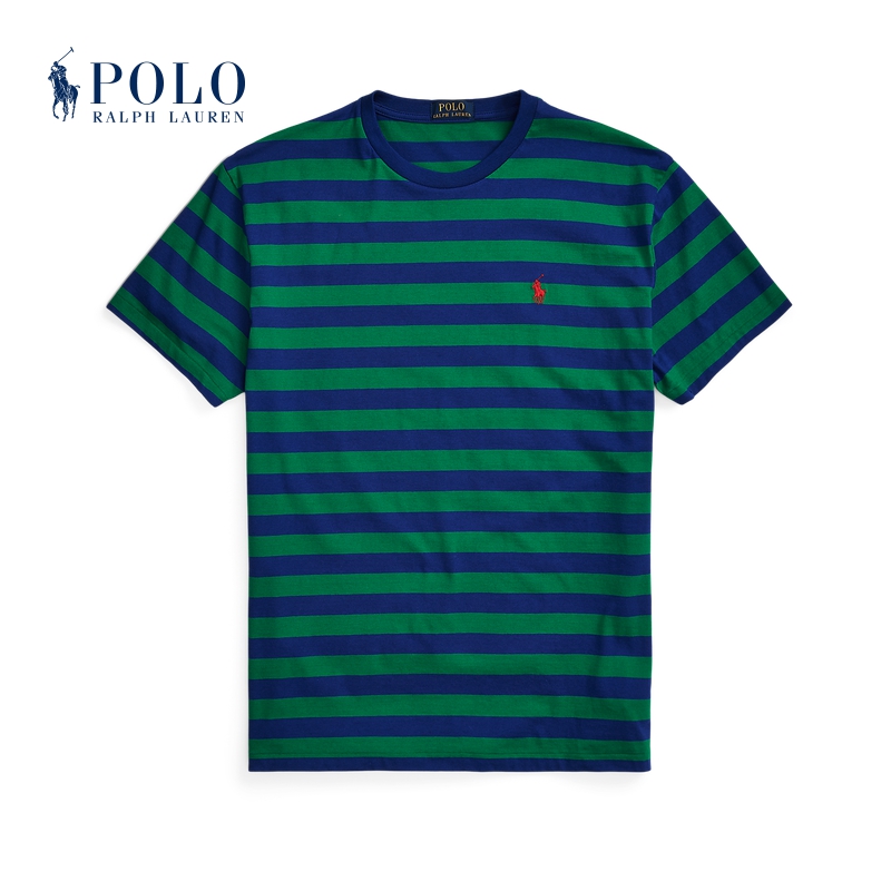 Ralph Lauren/拉夫劳伦男女同款 经典定制修身版棉针织T恤RL16508 - 图0