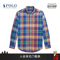 Ralph Lauren Rav Lauren boy 24 years early spring glowy cotton fu silk shirt RL40937