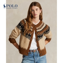 Ralph Lauren Rav Lauren Womens dress 23 years Autumn Easy Version of Miscellaneous Color Knit Cardiovert RL25160