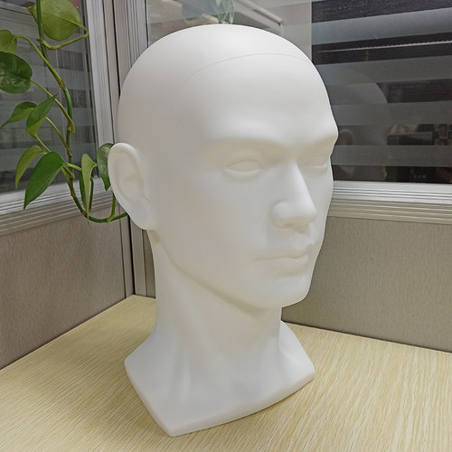 假人头男士帽子口罩展示模特头道具VR眼镜耳机化妆师专用练习头模 - 图3