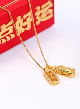 面小仙 金刚杵貔貅项链女