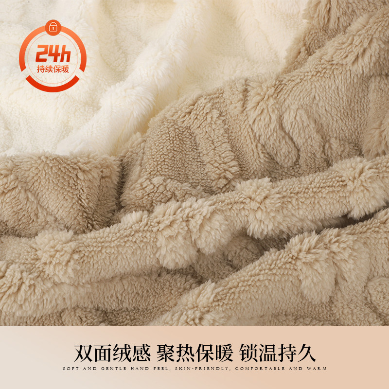 加厚双面舒棉绒毛绒布料法兰绒家居服帽子睡衣袍外套装羊羔绒面料,淘宝优惠券,粉丝福利购,淘宝优惠卷