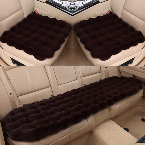 东风纳米01 EX1 BOX汽车坐垫套冬季短毛绒车垫子单片冬天保暖座垫 - 图1