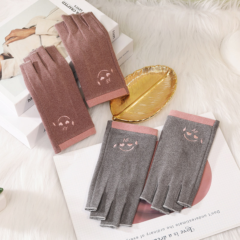 半指手套女冬季保暖骑行美甲手套德绒手套,淘宝优惠券,粉丝福利购,淘宝优惠卷