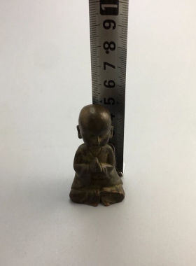 实心坐禅小和尚小童子摆件家居装饰工艺品摆件