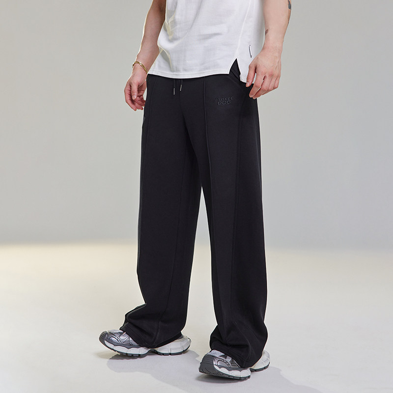 MUSCLEDOG肌肉狗 春秋空气层宽松阔腿休闲裤健身训练运动长裤男潮,淘宝优惠券,粉丝福利购,淘宝优惠卷