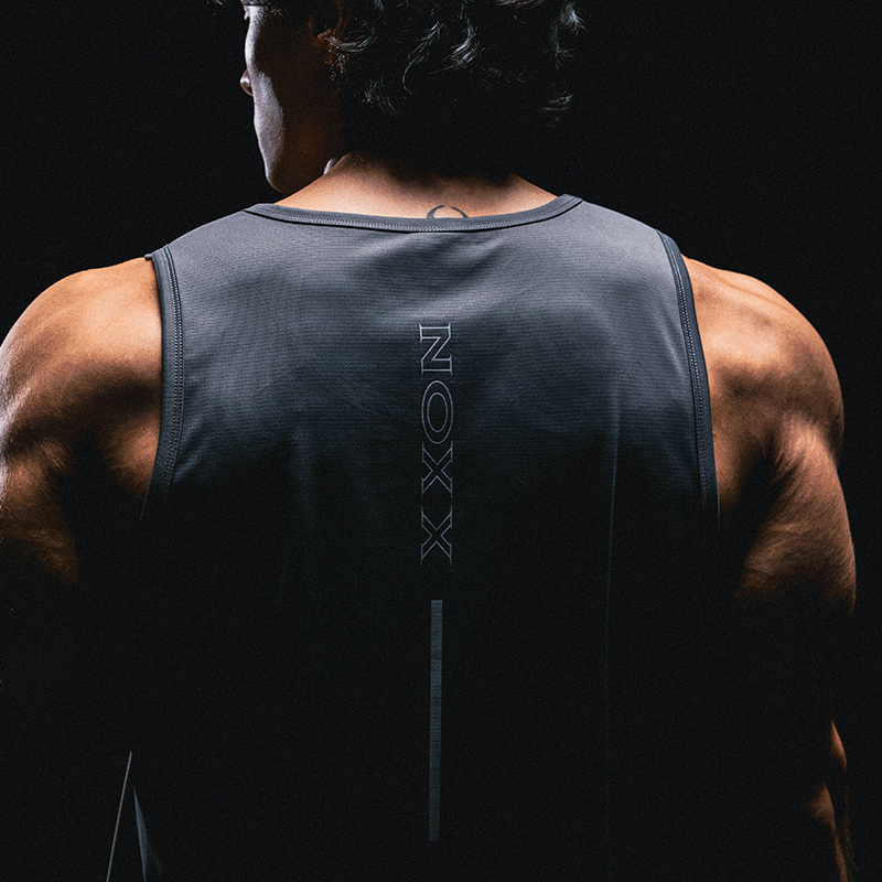 肌肉狗 凉感防晒运动背心男夏季透气弹力坎肩无袖跑步健身训练服 - 图1