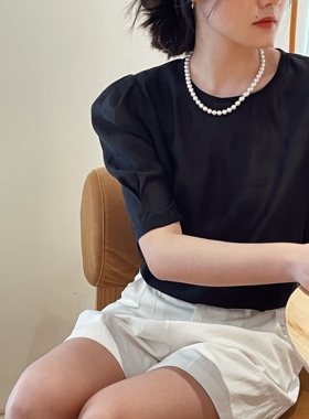 afterwonder 韩国博主同款珍珠项链 ins复古高级质感8mm