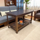 Solid wood black walnut new foldable fire table