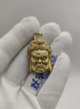 大明王金刚吊坠黄铜挂饰