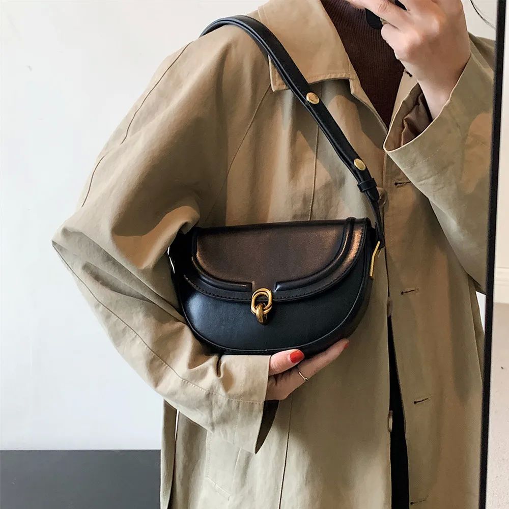 Saddle Small Crossbody Bags For Women 2024 nd Luxury Designe - 图0