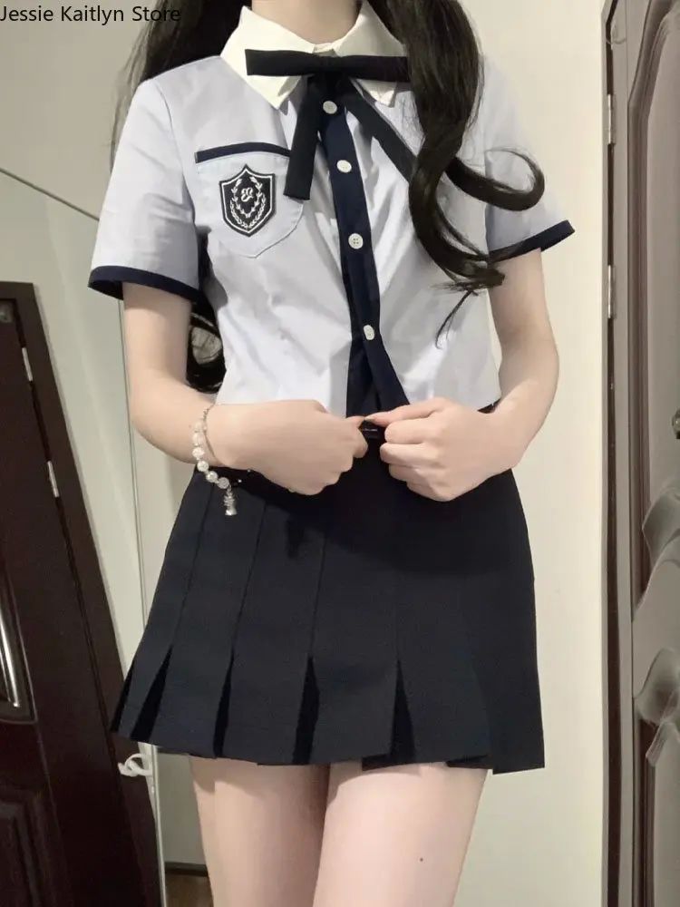 Japanese Student JK School Uniform Summer Sweet Kawaii Unifo - 图1