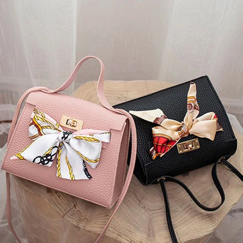 Silk Scarf Handbags  Women Handbags Small Bag Women's Should - 图0