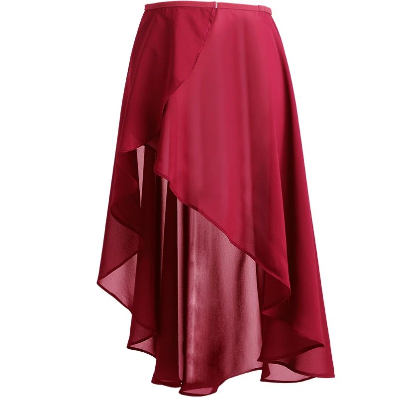 Ballet Skirt Women Adult Long Wrap Chiffon Skirt Ballet Tutu-图1