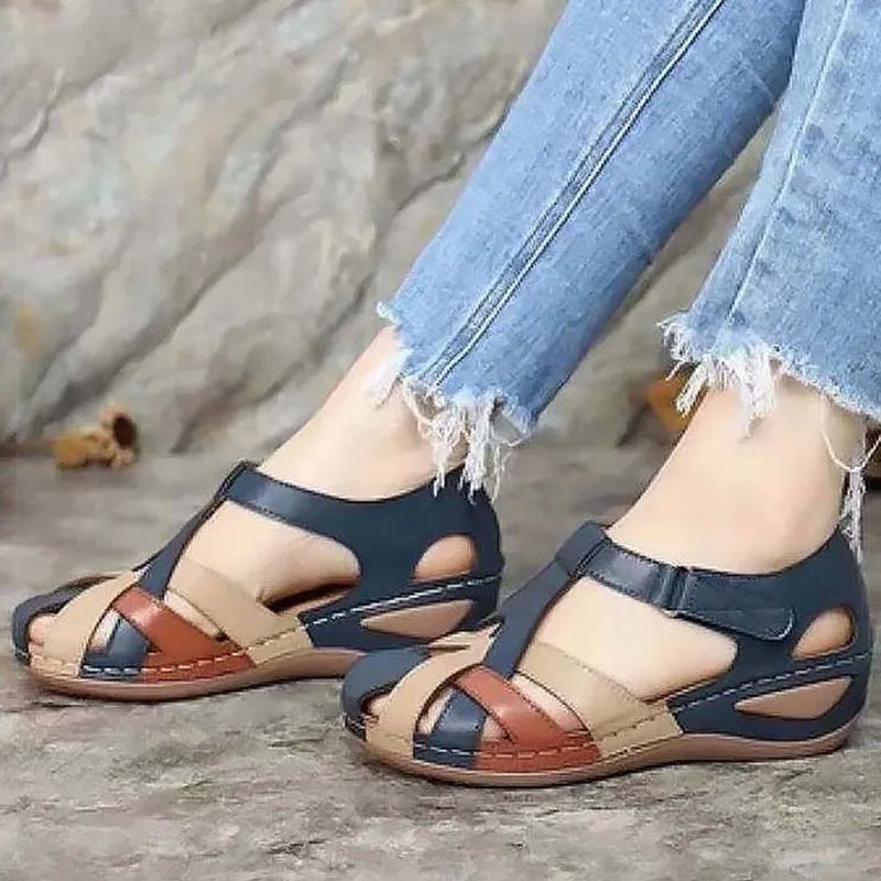 Women Sandals Soft Summer Shoes For Women Low Heels Sandals-图2