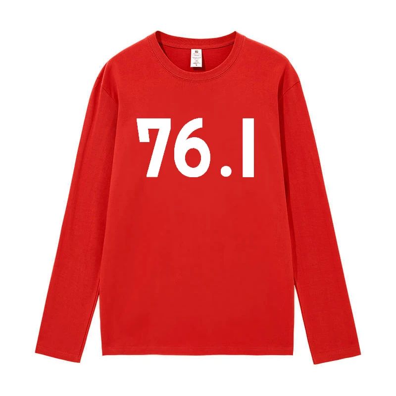 XXS-5XL Power 76.1 Words Printing Cosplay Long Sleeve T Shir - 图2