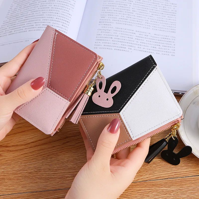 Fashion Wallets Zipper Coin Purse Lady Long Short Purses Han - 图3