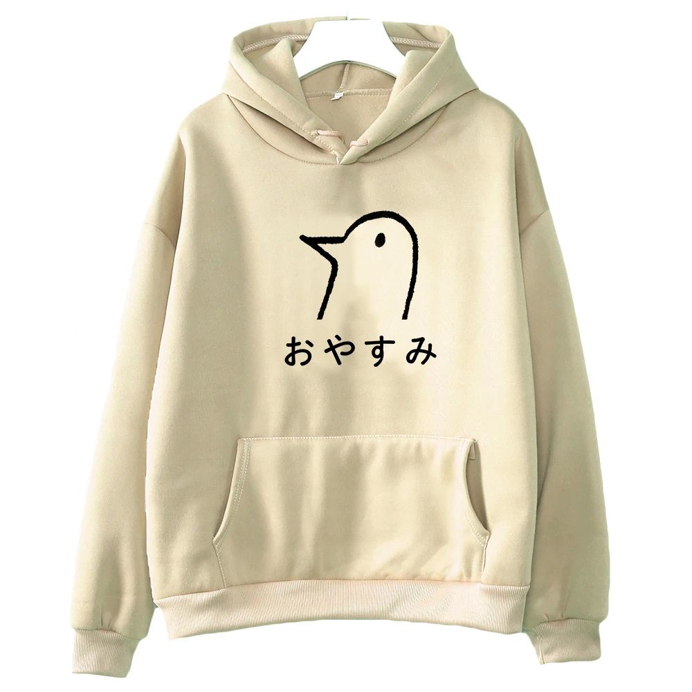 Oyasumi Punpun Duck Graphic Print Plus Size Hoodies Women Sw - 图2