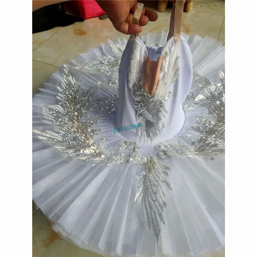 Classic Professional Ballet Tutu Adult Kids White Swan Lake - 图2