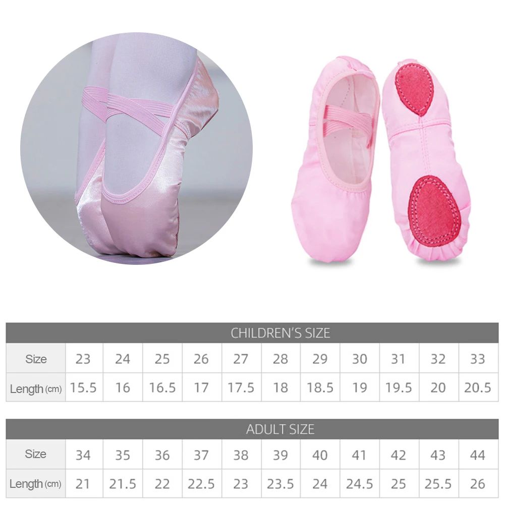 Professional Satin Soft Sole Ballet Dance Girls Ballet Shoes - 图3